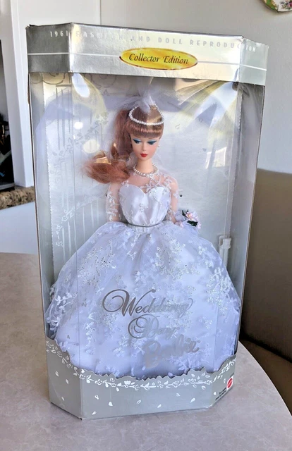 WEDDING DAY BARBIE Bride 1961 VINTAGE REPRODUCTION 1996 MATTEL 17120