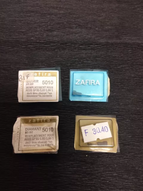 5010 ZAFIRA Saphir Diamant ACOS GP91 Original Stylus Platine Disque   LOT DE 4