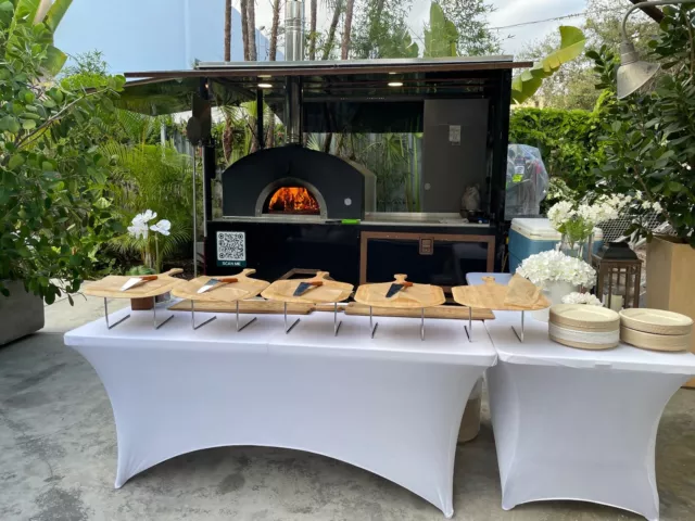 Custom built Wood Fired Pizza Oven trailer in Miami
