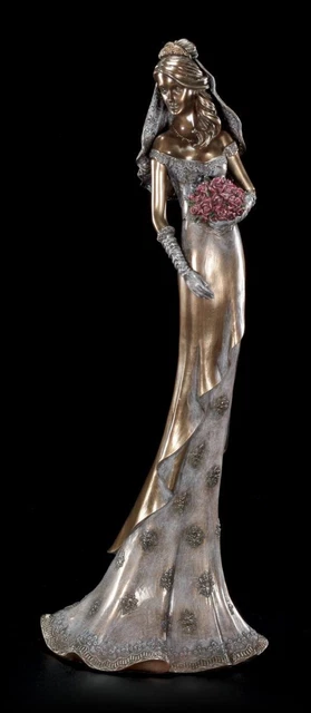 Figurine D'ange Pensif Véronèse - Dorée - Résine - WU70502A4 - Neuve