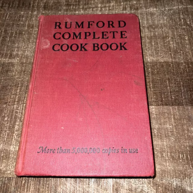Rumford Complete Cookbook Revised 1947 HC Very Nice Collection of Recipes