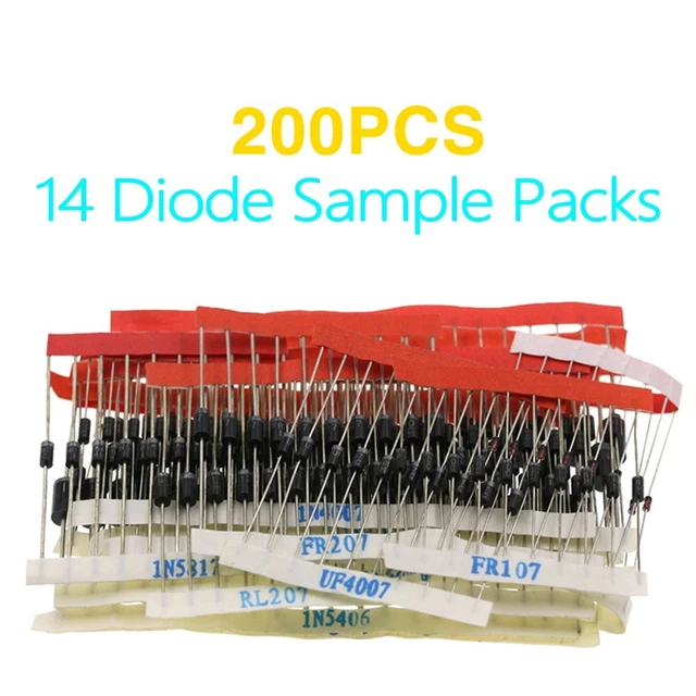 Pack complet de diodes 1N5404 1N5406 1N5408 1N5822 1N4148 1N4001 1F4004