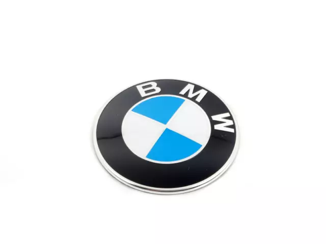 Genuine BMW 50 Year Heritage Roundel Badge Emblem 82mm Front Rear Hood  Trunk NEW