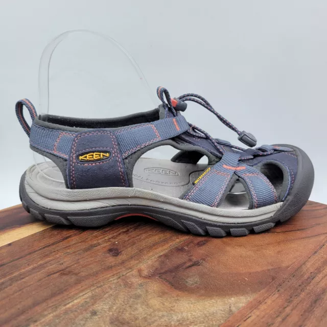 Keen Venice H2 Sandals Women's 8 Gray Blue Strappy Sport Waterproof Hiking