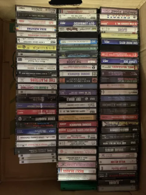 Cassette Tapes Random Lot Of 10 Rock Country Pop Soundtracks 60s 70s