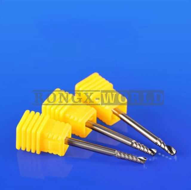 1Pcs 3.175mm 1/8 Single Flute Spiral End Mill Carbide CNC Milling Cutter Bits