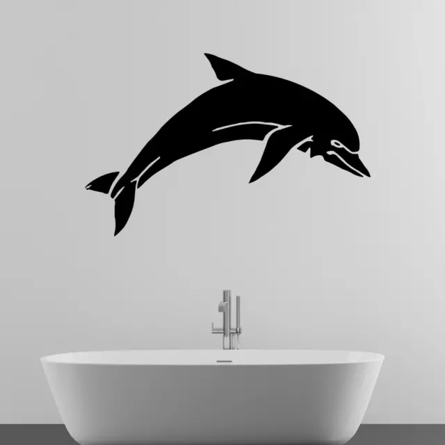 Jumping Dolphin Animal Wall Sticker Decal Transfer Kids Bedroom Matt Vinyl UK