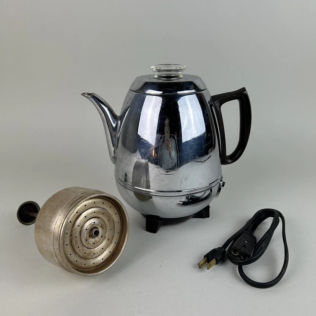 VTG GENERAL ELECTRIC GE Electric Pot Belly Coffee Percolator 23P30 USA