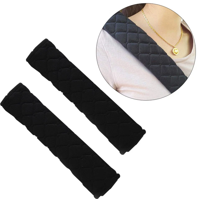 2 pz proteggispalle auto cintura di sicurezza ricamata peluche imbottito portatile