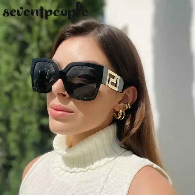 Gafas De Sol Cuadradas De Gran Tamaño Para Mujer Marca De Lujo Elegante Anti-UV