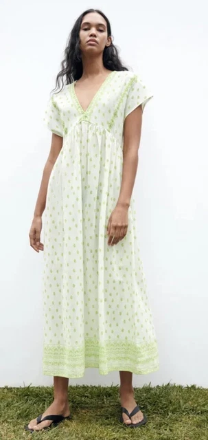 zara rustic cotton dress Zara Women Knotted Rustic Dress 2630/063