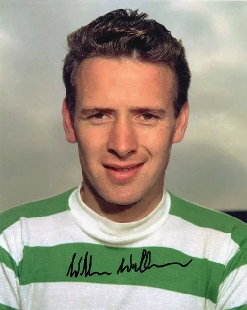 Willie Wallace, Glasgow Celtic Lisbon Lions 1967, signed 10x8 inch photo. COA.