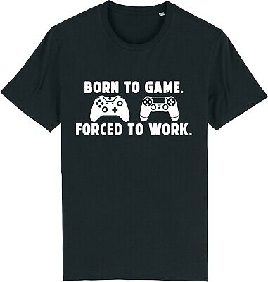 Gamer - Born To Game Forced To Work Gaming Console PC T-Shirt