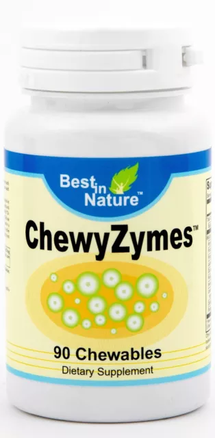Best in Nature ChewyZymes - Chewable Digestive enzymes Supplement. Non-GMO.