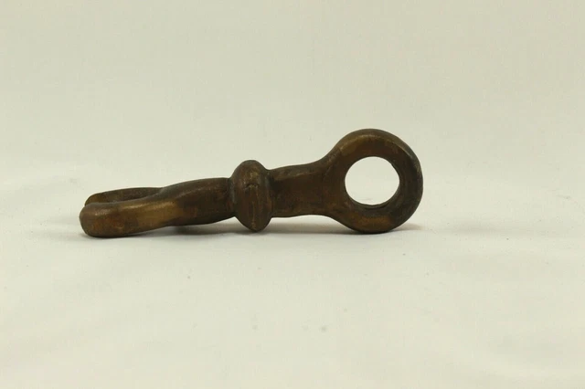 Antique Brass Hook Vintage Barn Used Wall Rope Hook Solid Collectible Hook 3