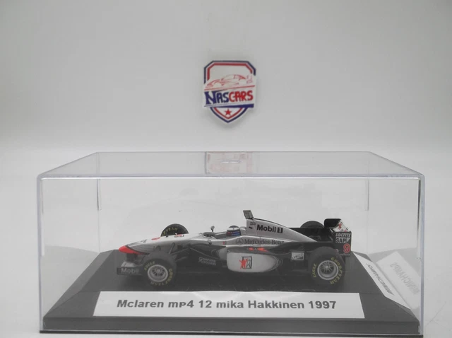 Miniature F1 1/18 Minichamps McLaren MP4/14 #2 David Coulthard - GP Spa 1999 - Boîtier