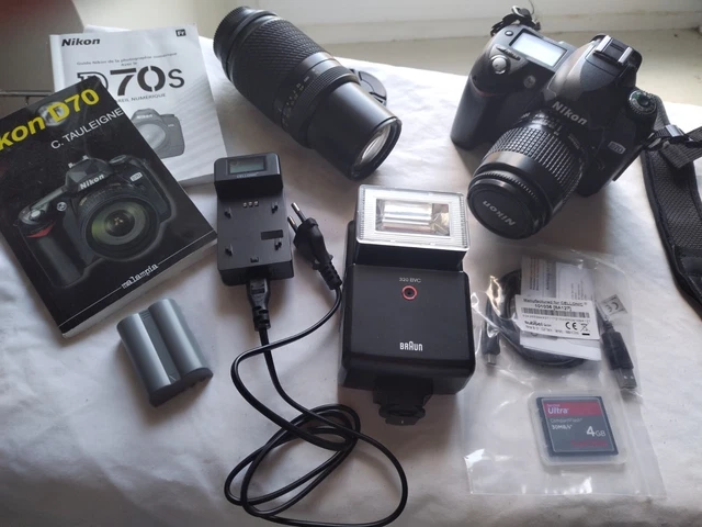 Nikon D70 Dslr + 2 Objectifs Tokina Et Nikon Plus Accessoires