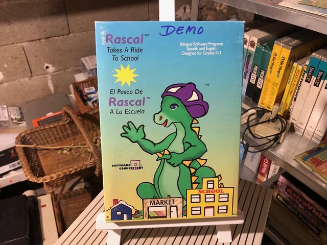 SOFTWARE CONNECTIONS RASCAL Takes a Ride Home Demo Apple II II+ IIe IIc ...