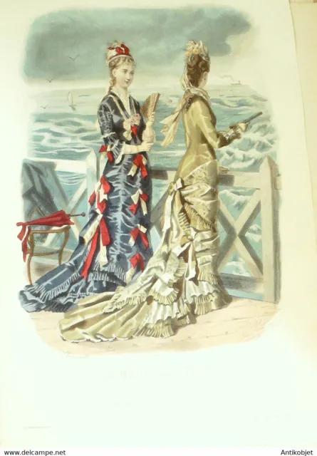 Gravure La Mode illustrée 1877 n°31 (maison Maury-Leriche)