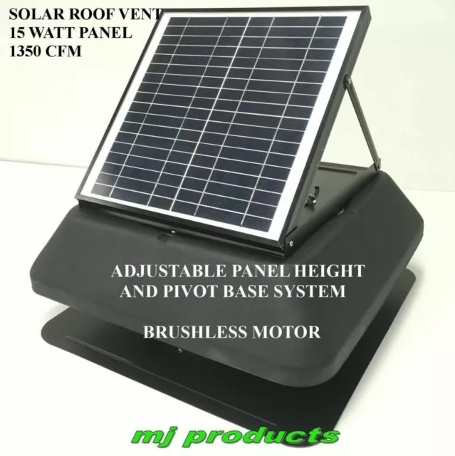 solar roof vent/exhaust fan/ventilator/extractor/ventilation 15 watt solar panel