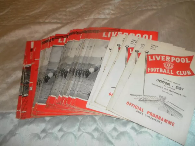 LIVERPOOL HOME PROGRAMMES FROM THE 1960s - CHOOSE FROM LIST