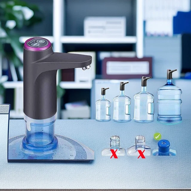Water Bottle Switch Pump Electric Automatic Universal Jug Dispenser black