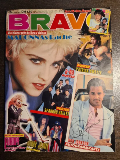 BRAVO 05/1987 Heft Komplett - Madonna, Spandau Ballet, Patrick Swayze - Top!