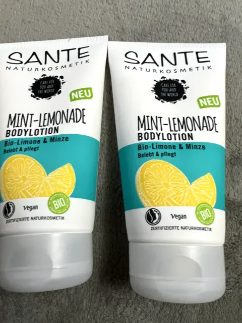 SANTE NATURKOSMETIK VEGAN Organic Body Lotion Mint Lemonade 150ml £2.99 -  PicClick UK