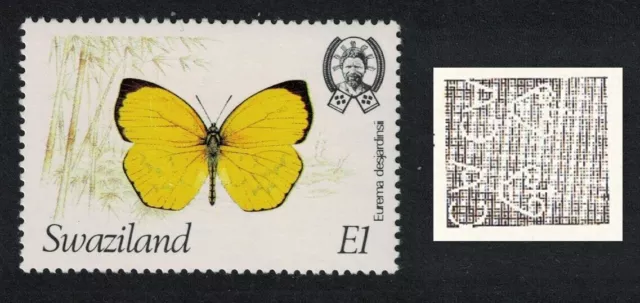 Swaziland Butterfly 'Terias desjardinsii' E1 Wmk Crown to Right 1982 MNH SG#396