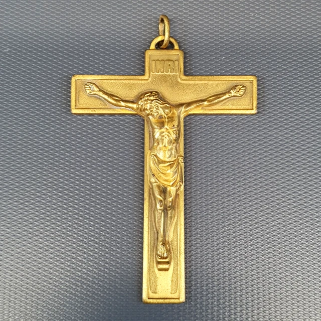 Breloque Cœur Croix Avec Empreintes En Or 14 Carats - Bijou Religieux, Marque FindingKing