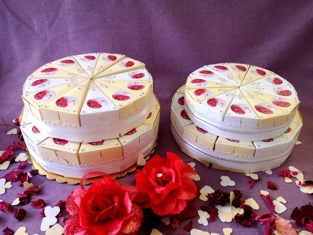 HOCHZEITSTORTE DANKSAGUNG HOCHZEIT Personalisiert Schachteltorte