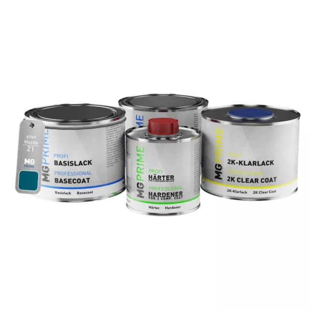 Peinture Voiture kit de pot pour Mazda Z1 Bluish Green Mica Metallic 1,75L