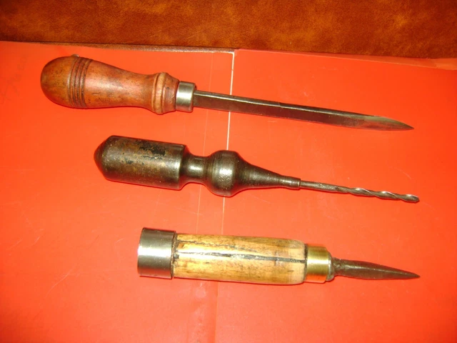 Pointeau pour le cuir Cordonnier Bourrelier Porte alène avec