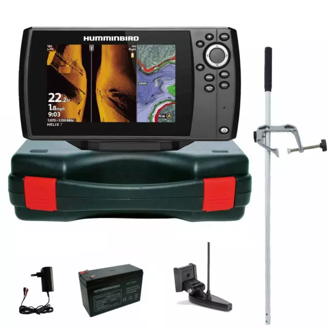 Humminbird Echolot GPS Plotter Komplett - Helix 7 Chirp GPS Mega DI G4 Portabel