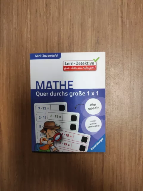 Ravensburger Lern-Detektive Mini-Zaubertafel Mathe Quer durchs große 1x1