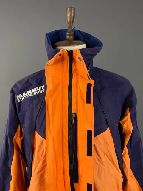 Chaqueta con capucha MAMUT Eiger Extreme Gore-Tex naranja rompevientos con cremallera completa talla M 3
