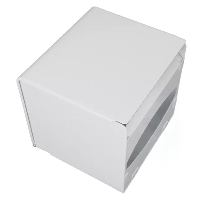 (White)Toilet Paper Holder Space Aluminum Toilet Paper Dispenser Box Multi