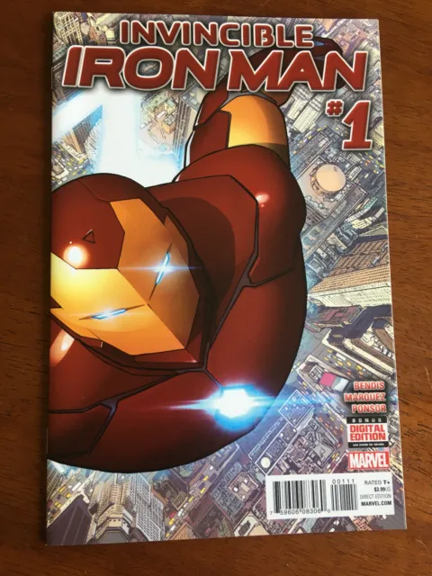 Invincible Iron Man # 1 Marvel Comics 2015 Near Mint 2Nd Series Bendis
