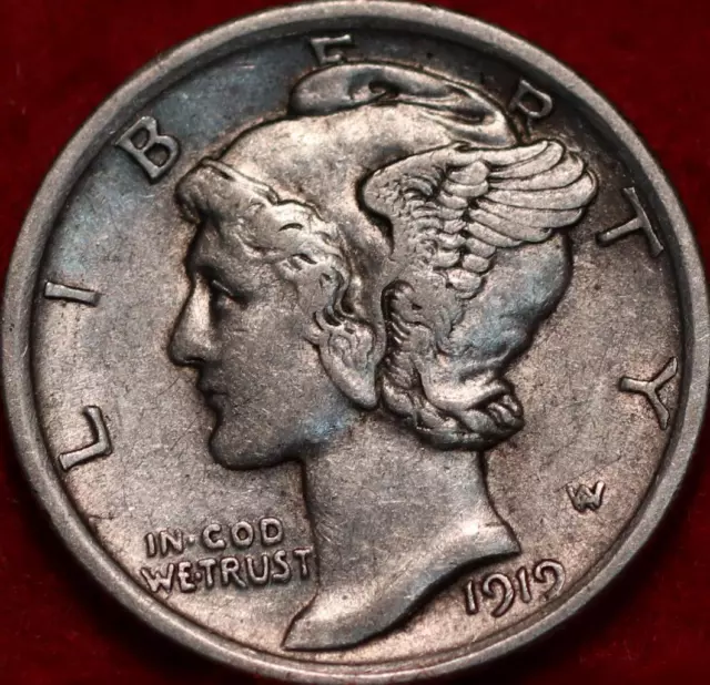 1919 Philadelphia Mint Silver Mercury Dime