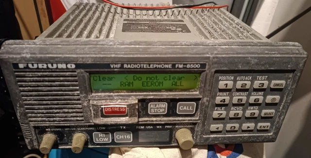 Furuno FM-8500 Marine VHF Radio Telephone Transceiver FOR PARTS/AS-IS