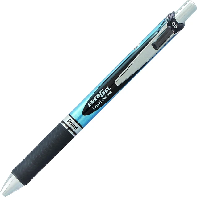 Pentel EnerGel XM Penna Retrattile 1.0 Mm - Inchiostro Verde Fluido E Asciugatura Rapida - Confezione Da 12 Penne - 4