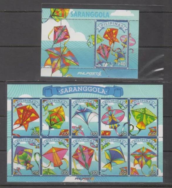 Philippines Stamps #3614-3615  2015 Kites, Complete set MNH.