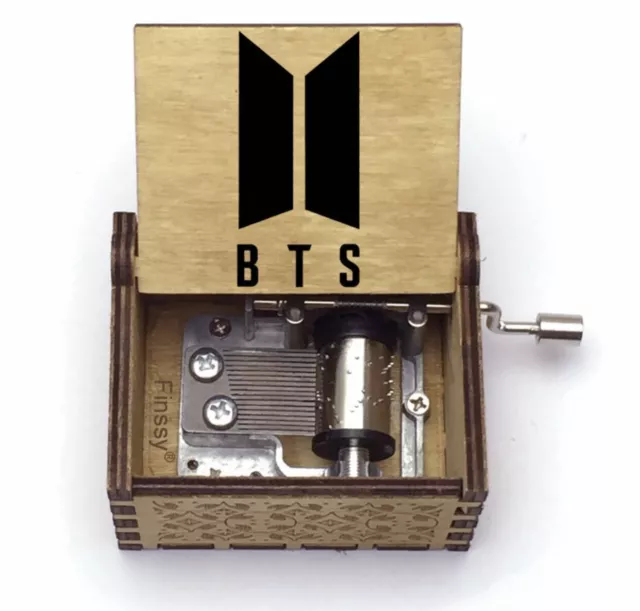 Kpop BTS ARMY HAND CRANK MUSIC BOX FOR ALL TUNE-WE WISH YOU A MERRY CHRISTMAS