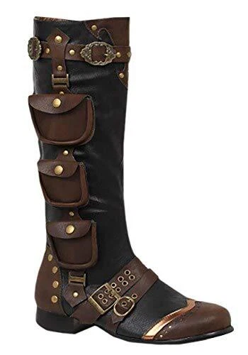 Ellie Shoes Men's Knee High Boot Black Small
