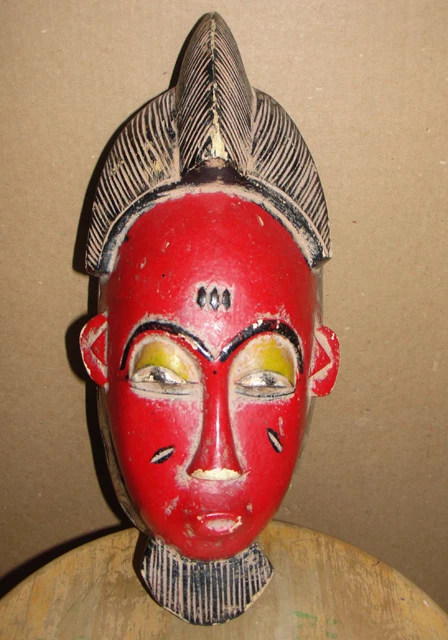 Fine Old  Baule Yaure Beautiful Mask African Baule Guro Beard Masque Africa Mblo