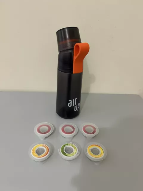 Air Up Water Bottle “Gen 2” Charcoal Grey 600ML - With 6 sealed pods