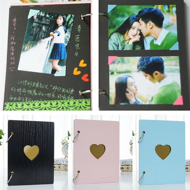 Hollowed DIY Scrapbook Wooden DIY Photo Album Cameras Memories Album