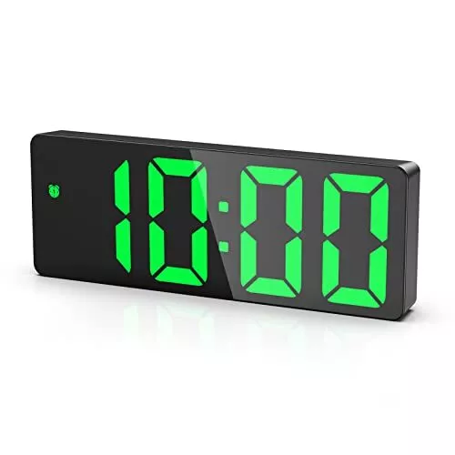 JXTZ Digital Alarm Clock Alarm Clocks Bedside with Big LED Temperature Display