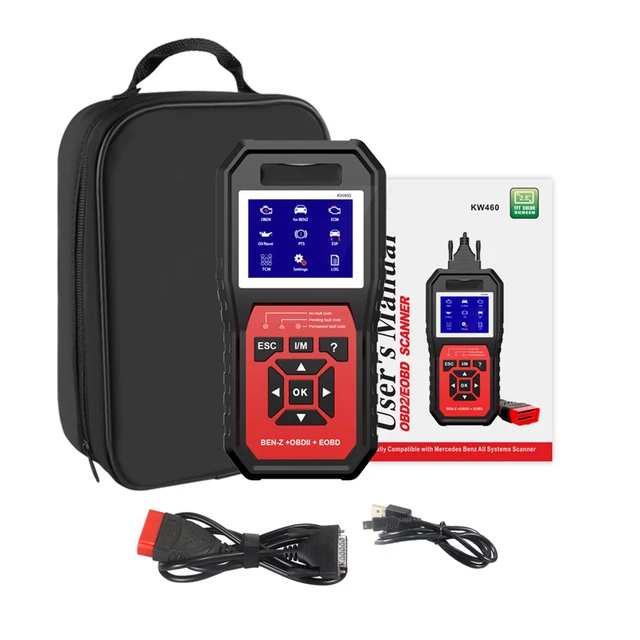 KW460 OBDII Auto Diagnostic Scanner Full System Diagnostic for Mercedes Benz