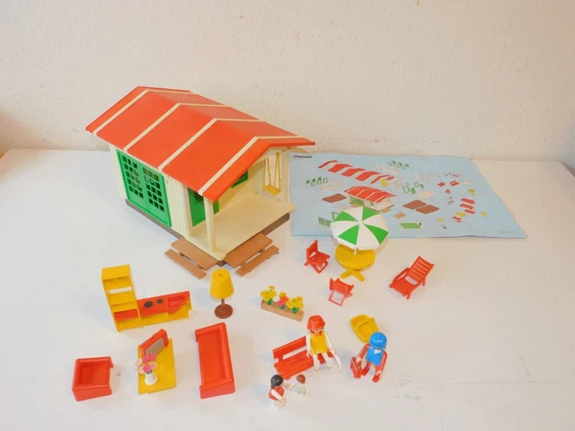 PLAYMOBIL TABLE BASSE Rectangulaire Jaune Maison de Vacances 3771 EUR 2